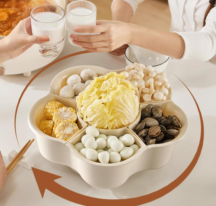 火锅盘菜盘分格蔬菜拼盘